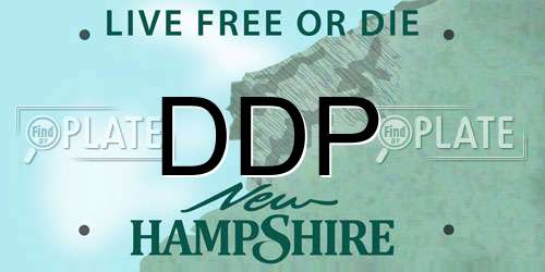 DDP New Hampshire License Plate