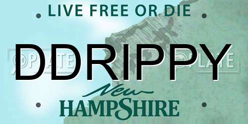 DDRIPPY New Hampshire License Plate