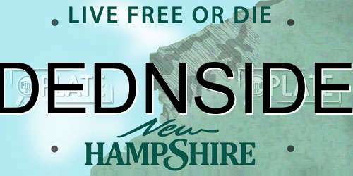 DEDNSIDE New Hampshire License Plate