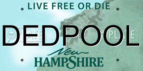 DEDPOOL New Hampshire License Plate