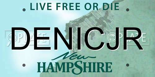 DENICJR New Hampshire License Plate
