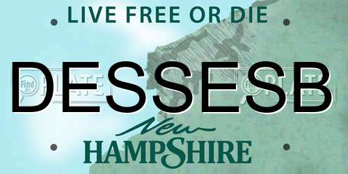DESSESB New Hampshire License Plate