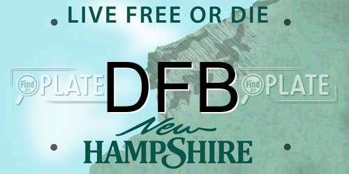 DFB New Hampshire License Plate