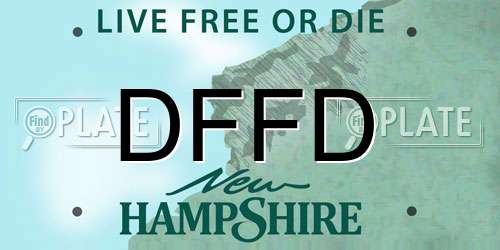 DFFD New Hampshire License Plate