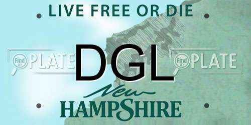DGL New Hampshire License Plate