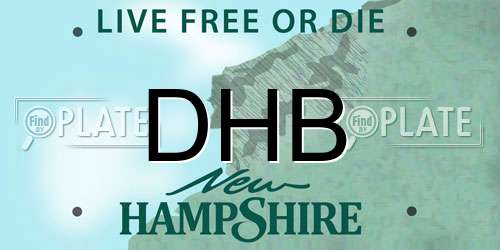 DHB New Hampshire License Plate