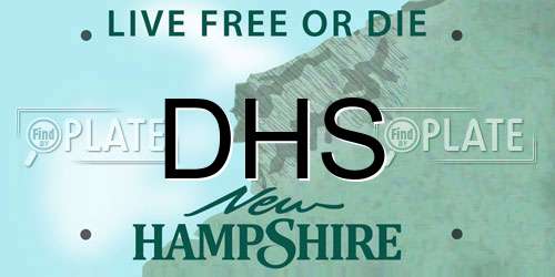 DHS New Hampshire License Plate