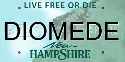 DIOMEDE New Hampshire License Plate