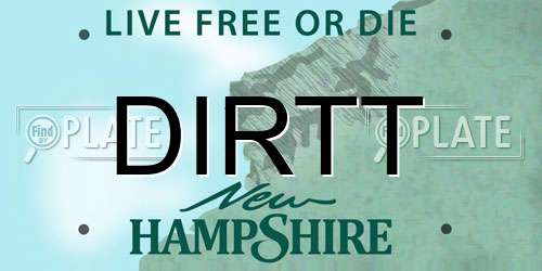 DIRTT New Hampshire License Plate