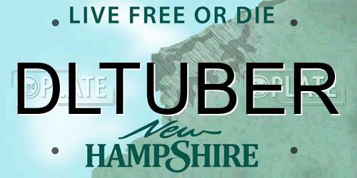 DLTUBER New Hampshire License Plate