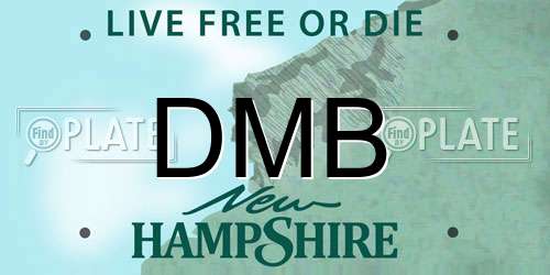 DMB New Hampshire License Plate