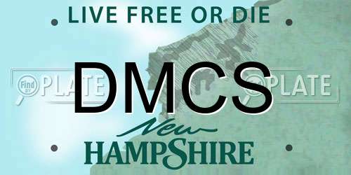 DMCS New Hampshire License Plate