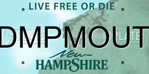 DMPMOUT New Hampshire License Plate