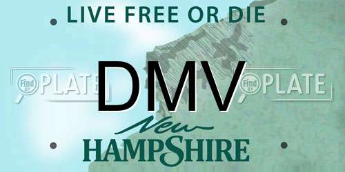 DMV New Hampshire License Plate