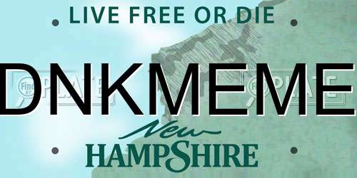 DNKMEME New Hampshire License Plate