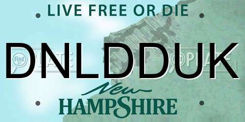 DNLDDUK New Hampshire License Plate
