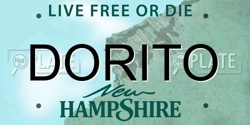 DORITO New Hampshire License Plate