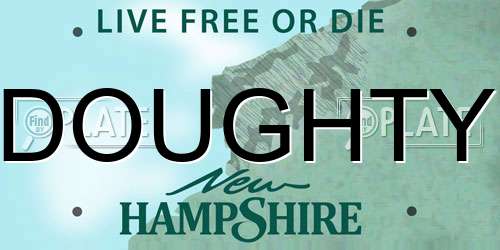 DOUGHTY New Hampshire License Plate