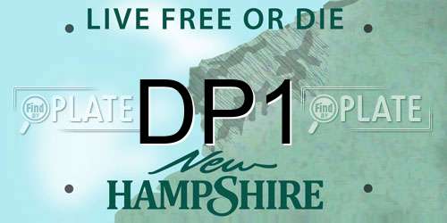 DP1 New Hampshire License Plate