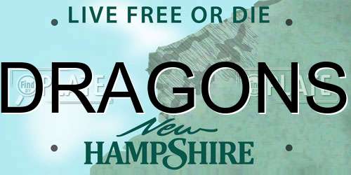 DRAGONS New Hampshire License Plate