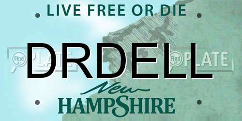 DRDELL New Hampshire License Plate