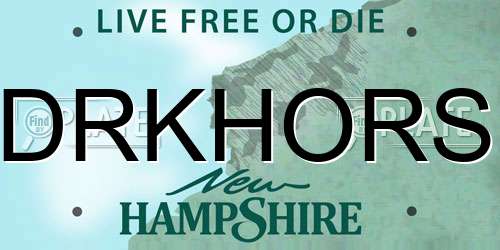 DRKHORS New Hampshire License Plate