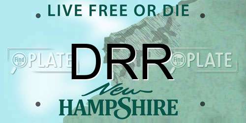 DRR New Hampshire License Plate