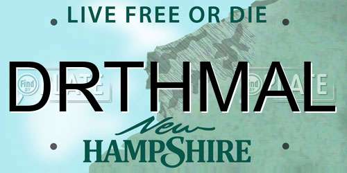 DRTHMAL New Hampshire License Plate