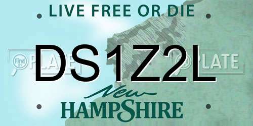 DS1Z2L New Hampshire License Plate