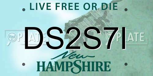 DS2S7I New Hampshire License Plate