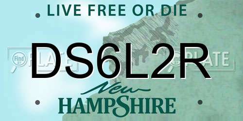 DS6L2R New Hampshire License Plate
