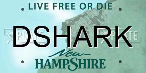 DSHARK New Hampshire License Plate