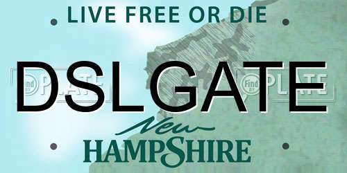 DSLGATE New Hampshire License Plate