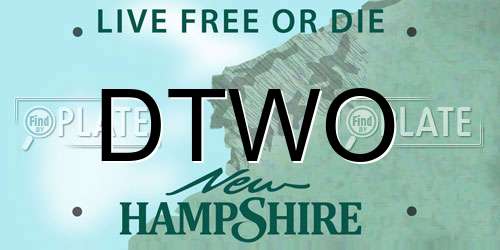 DTWO New Hampshire License Plate