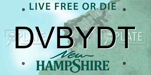 DVBYDT New Hampshire License Plate