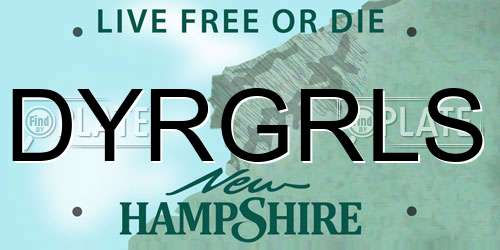 DYRGRLS New Hampshire License Plate