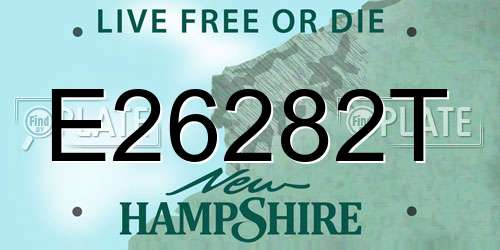 E26282T New Hampshire License Plate