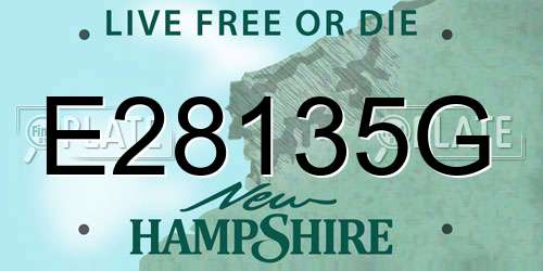 E28135G New Hampshire License Plate