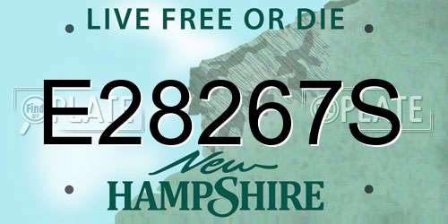 E28267S New Hampshire License Plate