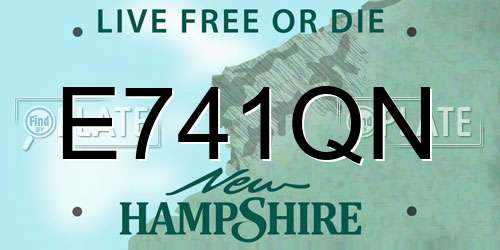 E741QN New Hampshire License Plate