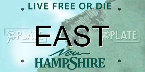 EAST New Hampshire License Plate