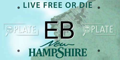 EB New Hampshire License Plate