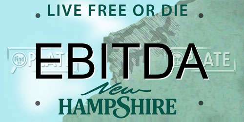 EBITDA New Hampshire License Plate