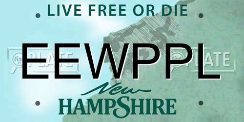 EEWPPL New Hampshire License Plate