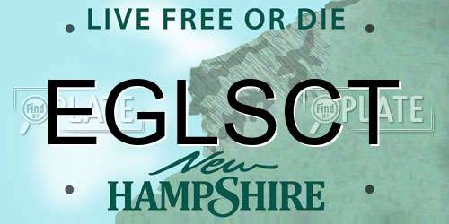 EGLSCT New Hampshire License Plate