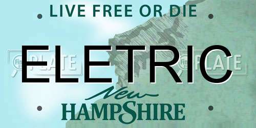ELETRIC New Hampshire License Plate