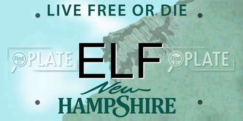 ELF New Hampshire License Plate