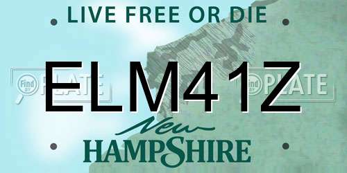 ELM41Z New Hampshire License Plate