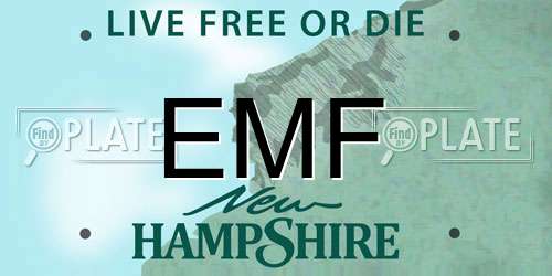 EMF New Hampshire License Plate