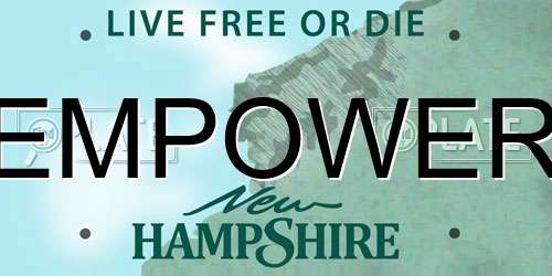 EMPOWER New Hampshire License Plate